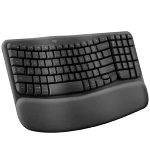 Teclado Ergonômico sem fio Logitech Wave Keys