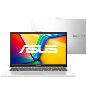 Notebook ASUS Vivobook Go 15, Intel Core i3 N305, 4GB, 128GB SSD, W11 Home, Tela 15.6" FHD Cool Silver - E1504GA-NJ440W