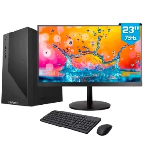 Computador Completo Fácil Office, Intel Core i5 3.60Ghz, 16Gb Ram, 256Gb Ssd, Monitor 23" 75Hz Hdmi, Windows 10 Pro Trial - Cdf-0100of