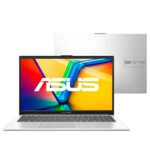 Notebook ASUS Vivobook Go 15, Intel Core i3 N305, 8GB, 256GB, W11 Home, Tela 15,60" FHD, Cool Silver - E1504GA-NJ434W