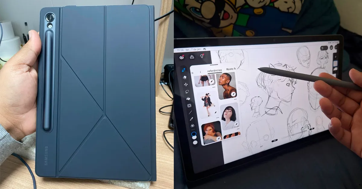 Galaxy Tab S9 FE é bom? Confira se substitui o notebook leve