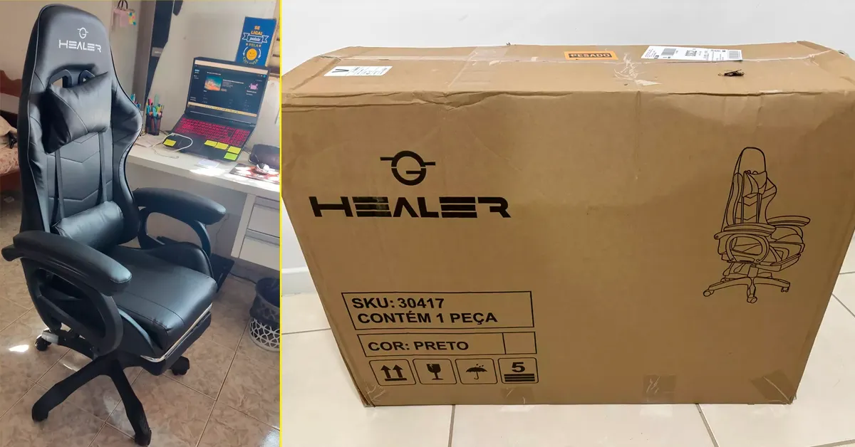 Cadeira Healer Level é boa? Analisamos montagem, conforto e durabilidade
