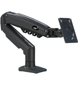 Suporte Articulado de Mesa, Pistão a Gás, Design Compacto e Retrátil, Ergonômico, Monitores 17'' a 35'', 2kg a 9kg, Preto, F80N, ELG