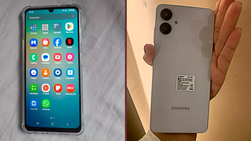 Samsung Galaxy A06 vale a pena pelo seu preço menos de 600 reais para chamadas e mensagens