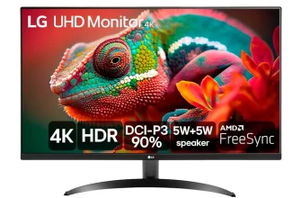 Monitor LG Ultra UHD 32'' 4K, HDMI, HDR10, AMD Free Sync, MaxxAudio, Dynamic Action Sync, Black Stabilizer - 32UR500-B