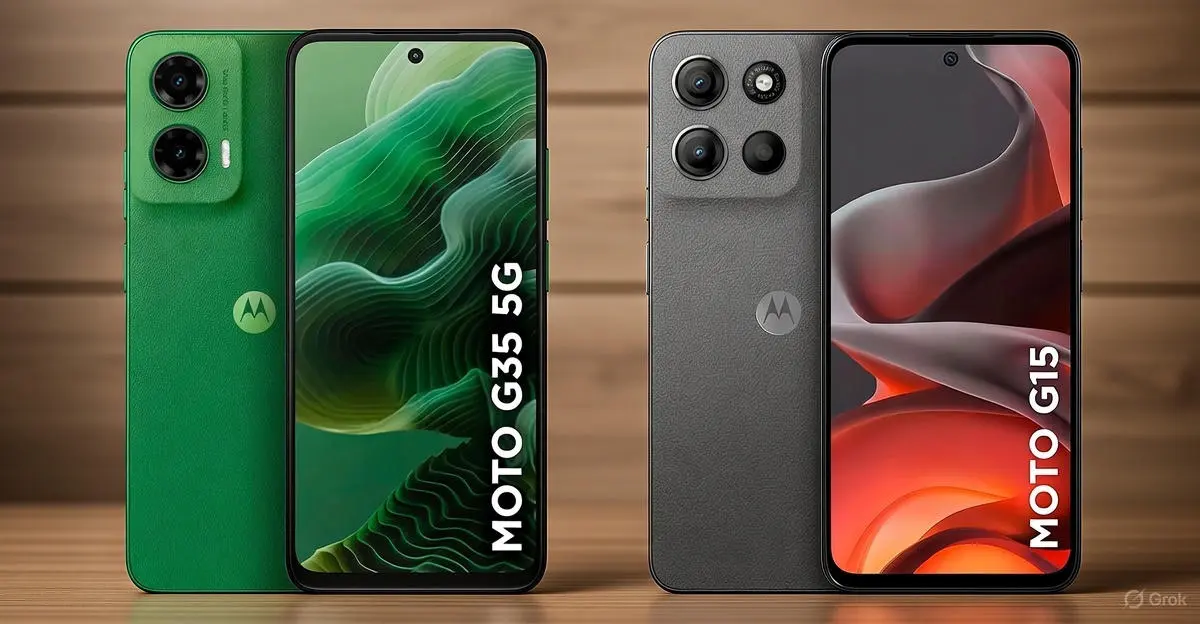 Moto G15 vs Moto G35 qual o melhor