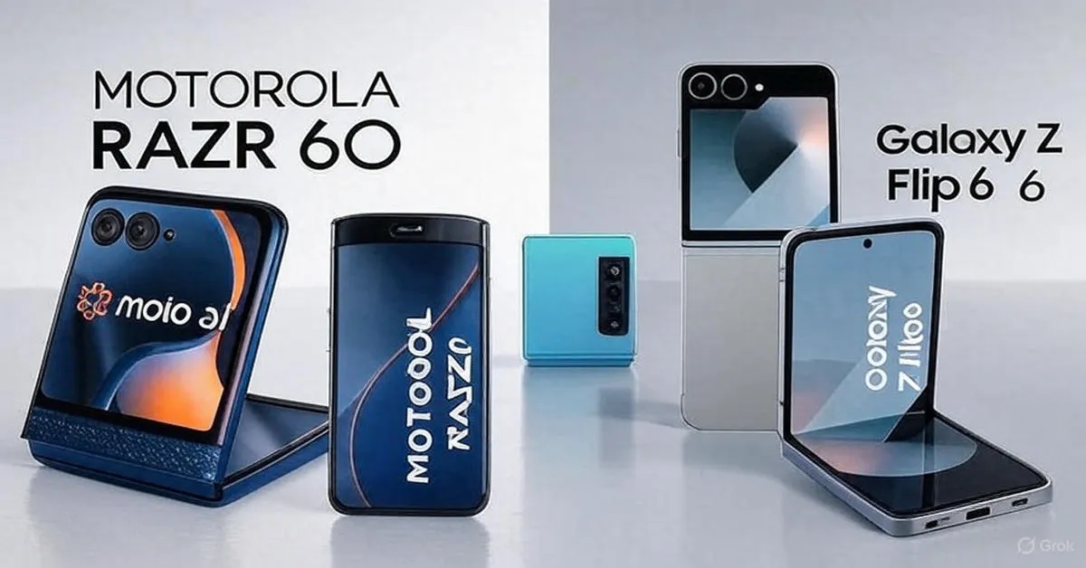 qual o melhor: Motorola Razr 60 ou Galaxy Z Flip6 Preço Decide Tudo Agora