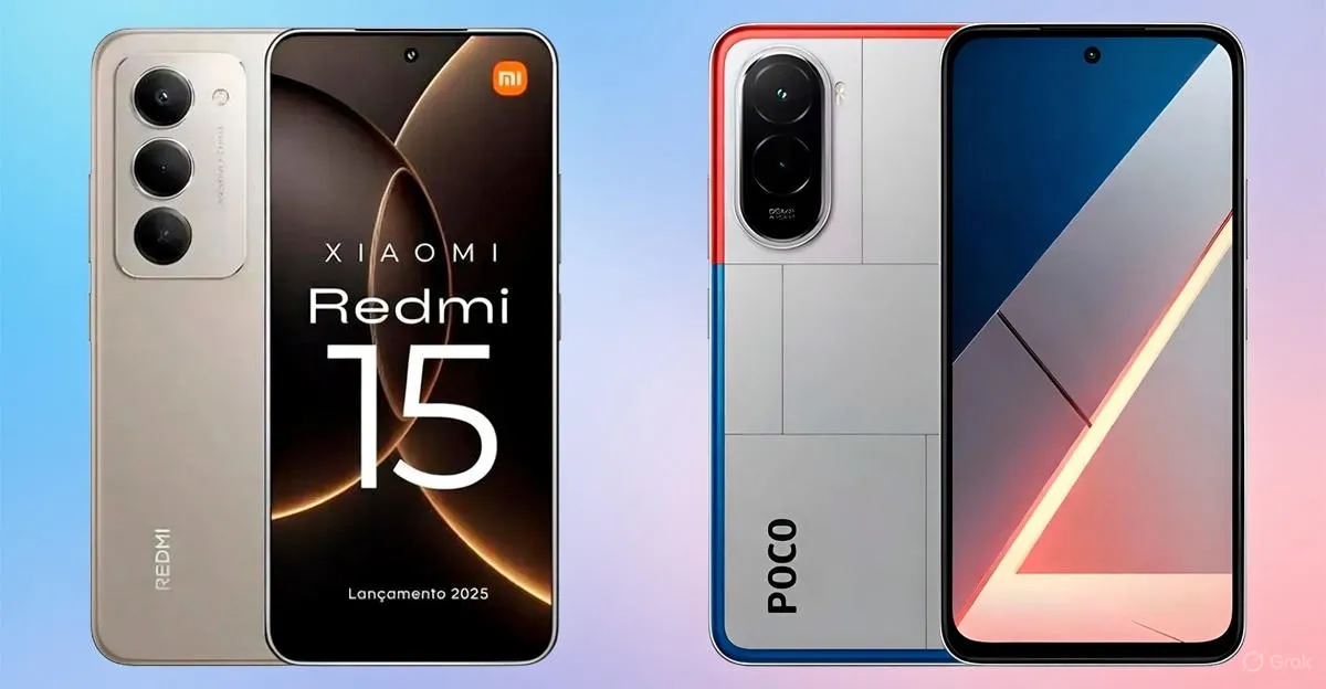 Redmi 15 vs Poco M7 qual o melhor