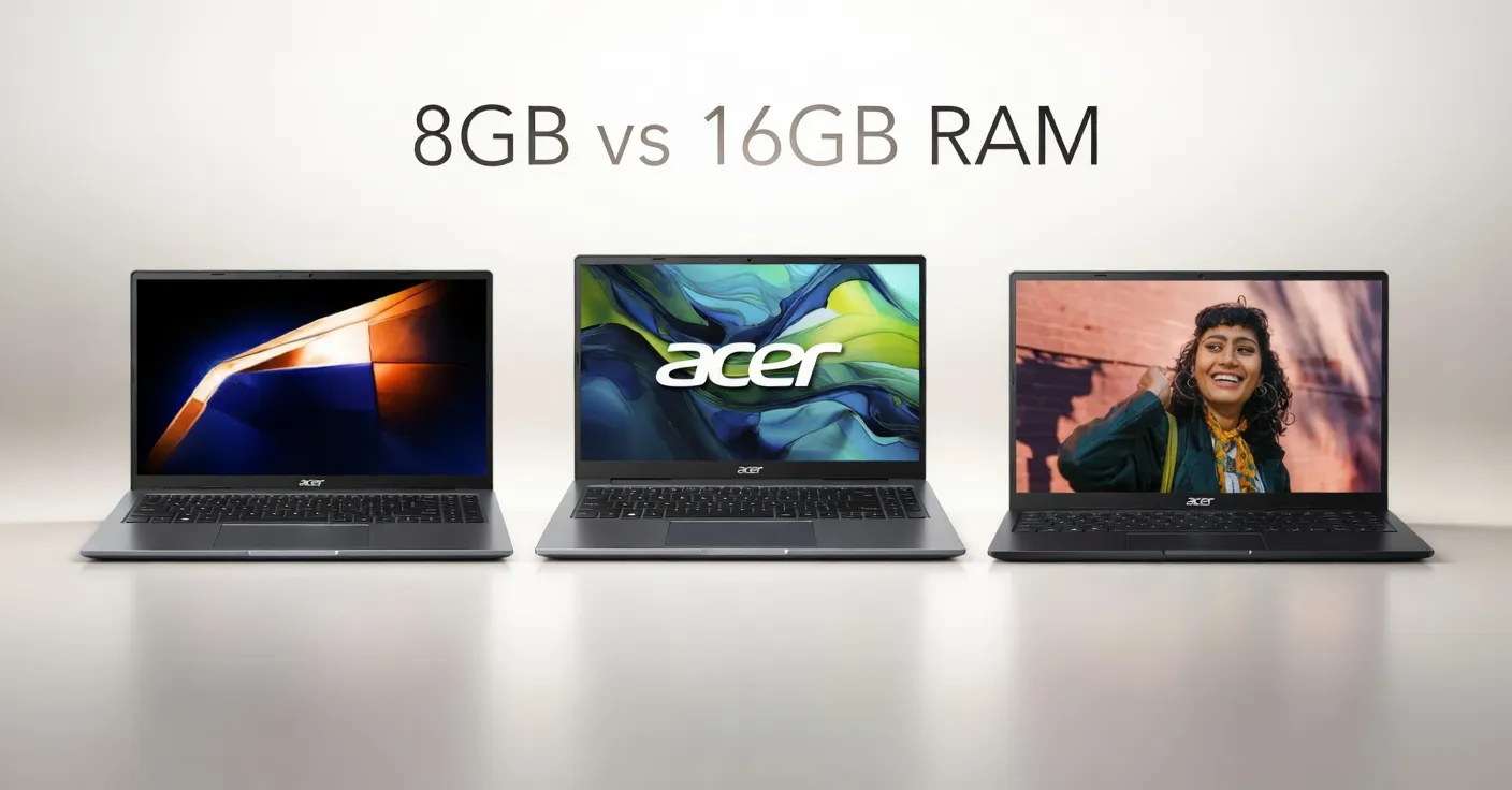 Notebook com 8GB vs 16GB RAM