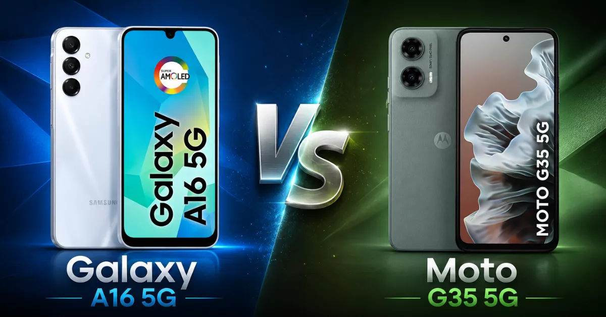 Galaxy A16 5G vs Moto G35 5G: qual o melhor