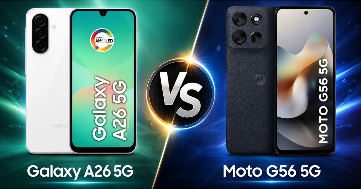 Galaxy A26 5G vs Moto G56 5G: QUAL o melhor