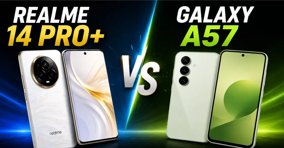 Realme 14 Pro+ vs Galaxy A57 qual o melhor